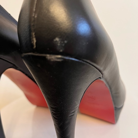Designer black leather pumps size 40 EUR - Picture 8 of 8